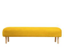Jonah, banc matelassé, jaune pissenlit