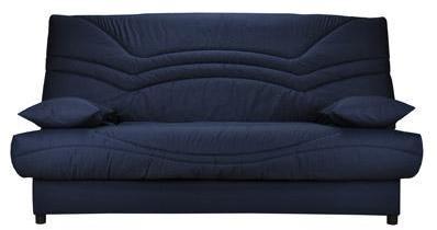 Banquette-lit clic-clac 130cm 26kg motif bleu nuit Banquette-lit clic-clac 130cm