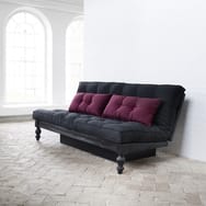 Banquette futon capitonné 3 places convertible LOU