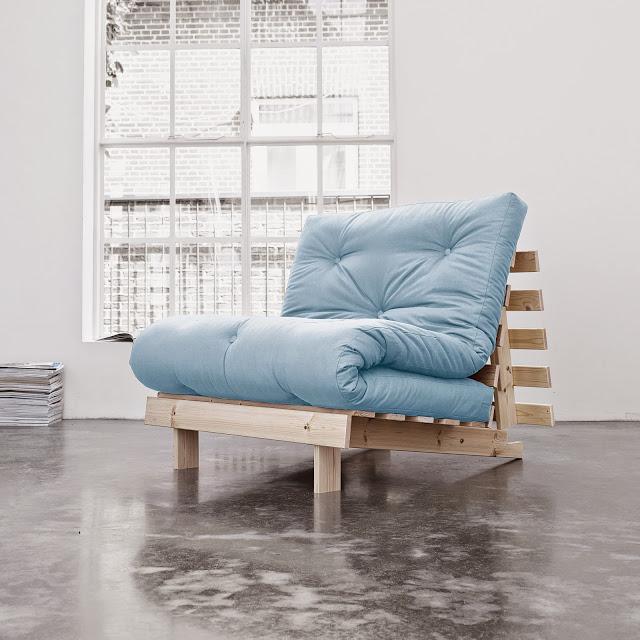 Roots 90 naturel futon céleste