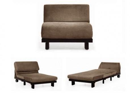 Fauteuil Convertible 1 Place ROLLING 80 DARK BROWN