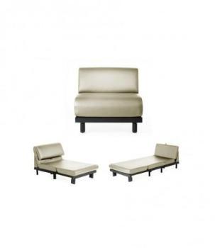 Fauteuil convertible 1 Place PADDOCK 70 CREMA (cuir Fauteuil convertible 1 Place