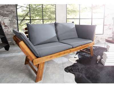 Banquette de jardin modulable 3 places en bois acacia Banquette de jardin modulable