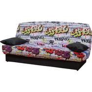 Banquette Clic Clac GRAFFITIS Couleur Gris et noir