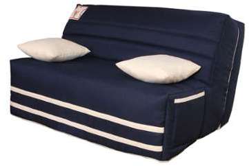 Ensemble BZ 160cm avec matelas BULTEX et housse bl