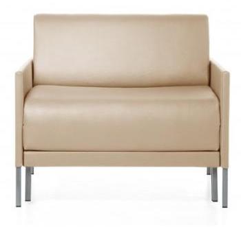 Fauteuil convertible 1 Place CLUB 74 CREAM (cuir a