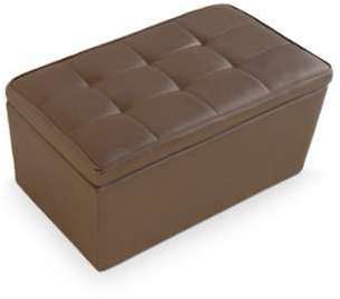 Banquette coffre taupe foncé Kimi 89 cm Banquette coffre taupe foncé