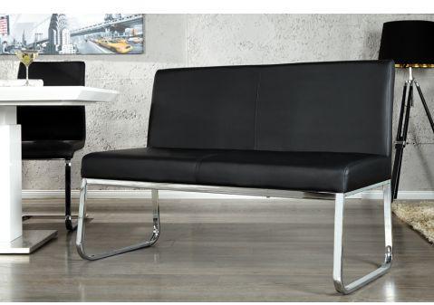 Banc design Acapulco noir 120 cm