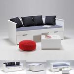 Banquette lit SOHO 90x190 + 2 tiroirs + coffre tab