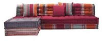 Banquette dangle 5 places en coton multicolore Ca