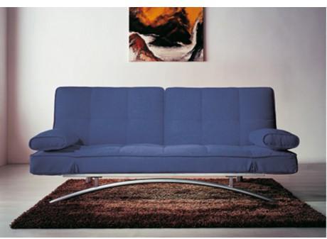 Canapé clic-clac en microfibre ATLANTA II - Bleu Canapé clic-clac en microfibre