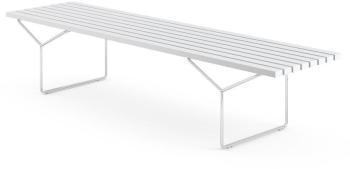 Bertoia - Banc de jardin - blanc/châssis blanc
