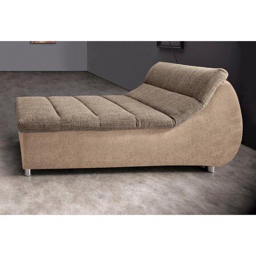 Méridienne en microfibre et tissu aspect tweed_Mok