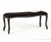 Bout de lit en bois et velours Longueur 114 cm MAR