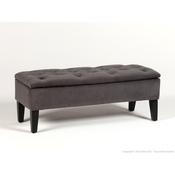 Bout de lit en velours avec rangement Longueur 102