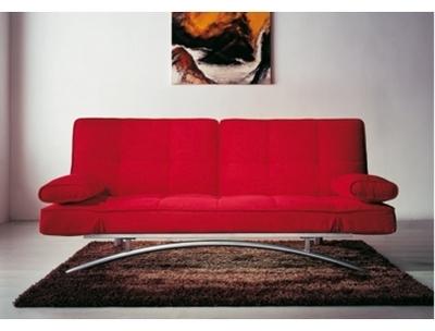 Canapé clic-clac en microfibre ATLANTA II - Rouge