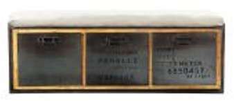 Banquette 2 places en coton gris clair Manufacture