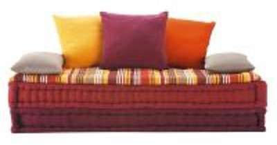 Banquette 2/3 places en coton multicolore Provence