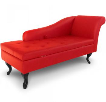 Méridienne chesterfield avec rangement coffre Brig