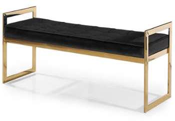 Banquette Call Velours Noir Banquette Call Velours Noir
