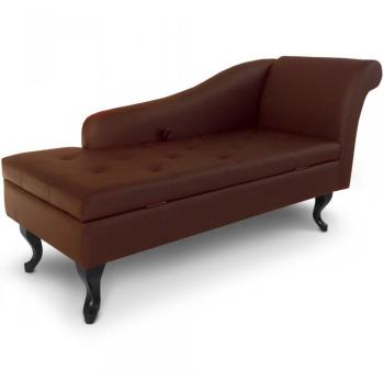 Méridienne chesterfield avec rangement coffre Brig