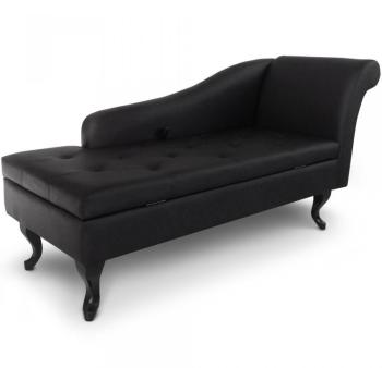 Méridienne chesterfield avec rangement coffre Brig