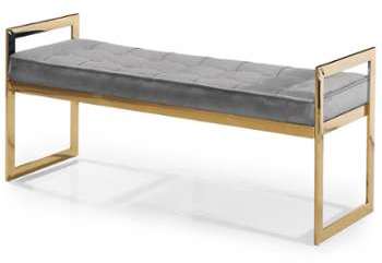 Banquette Call Velours Gris Banquette Call Velours Gris