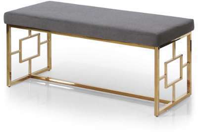 Banquette Momara Velours Gris Banquette Momara Velours Gris