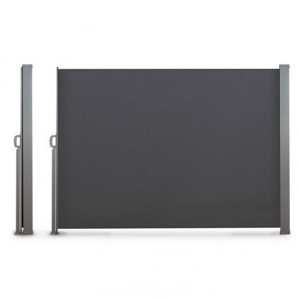 Paravent de jardin rétractable gris 300 x 160 cm