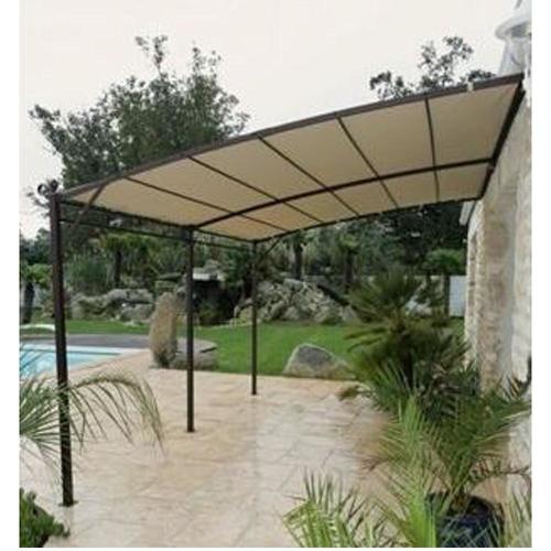 Structure pour tonnelle adossée 300x400m en acier