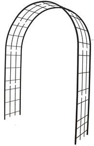 Arche double de jardin avec treillis en fer vieilli Arche double de jardin avec