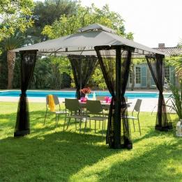 Toile de tonnelle Fogo (3 x 3 m) - Ardoise