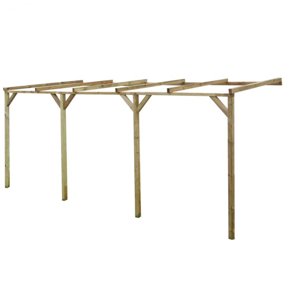 VidaXL Pergola murale en bois 2 x 5 2,2 m