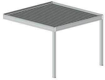 Pergola bioclimatique Planisphère V2 Lames perpend