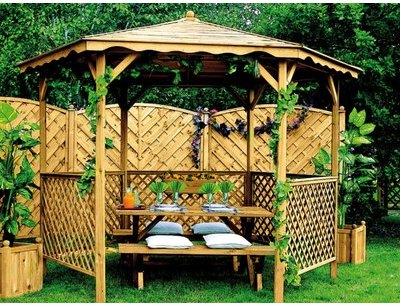 Tonnelle de jardin en bois Lora