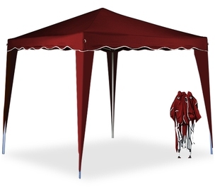 Pavillon Capri Rouge Pliable - Tonnelle Tente de j