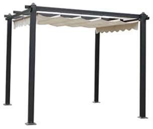 Tonnelle de jardin RONDINARA 3 x 3 M avec toile be
