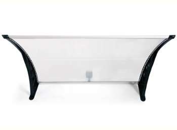 Auvent Marquise avec LED Solaire 80 x 100 cm Auvent Marquise avec LED Solaire