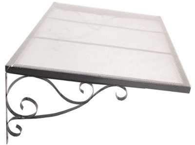 Auvent Marquise de Porte Rétro 80 x 120 cm Auvent Marquise de Porte Rétro