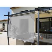 Rideau brise-soleil pour tonnelle en toile textilè