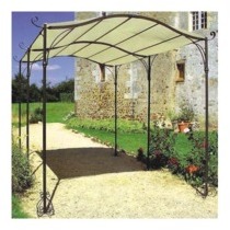 Tonnelle fer forge luxe 4x3m - Ref 3507