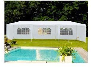 TENTE DE RECEPTION CAROLINA EN POLYETHYLENE - 3 X 9 TENTE DE RECEPTION CAROLINA