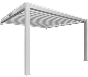 Pergola bioclimatique Top Prix adossée blanche Pergola bioclimatique Top