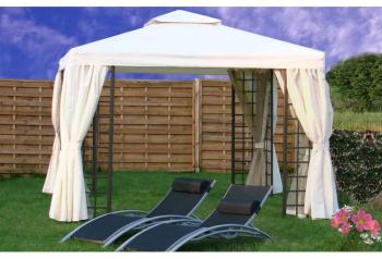 Tonnelle aluminium 3x3 m écru Tonnelle aluminium 3x3 m écru