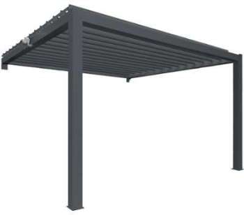 Pergola bioclimatique Top Prix adossée grise Pergola bioclimatique Top
