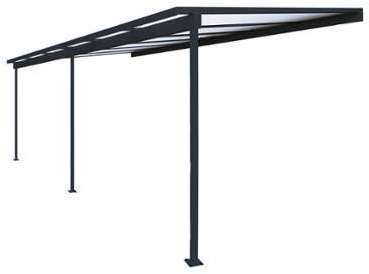 Pergola en aluminium Grise TOP PRIX - plusieurs largeurs Pergola en aluminium Grise