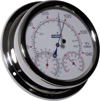Baromètre HI-SENS Thermo Hygro intégré inox Diam 150 Baromètre HI-SENS Thermo Hygro
