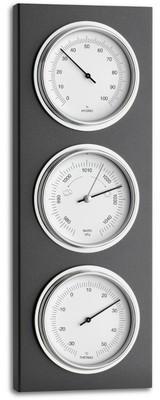 Baromètre Thermo Hygro extérieur laquée gris TFA T202033 Baromètre Thermo Hygro extérieur