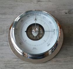 GRAND MODELE BAROMETRE LAITON CHROME