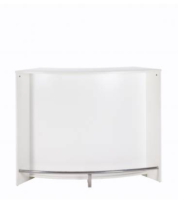 Comptoir de Bar blanc design 134cm + Double porte